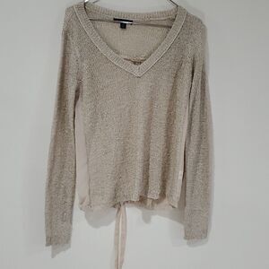 American Eagle shear open back long sleeve shirt